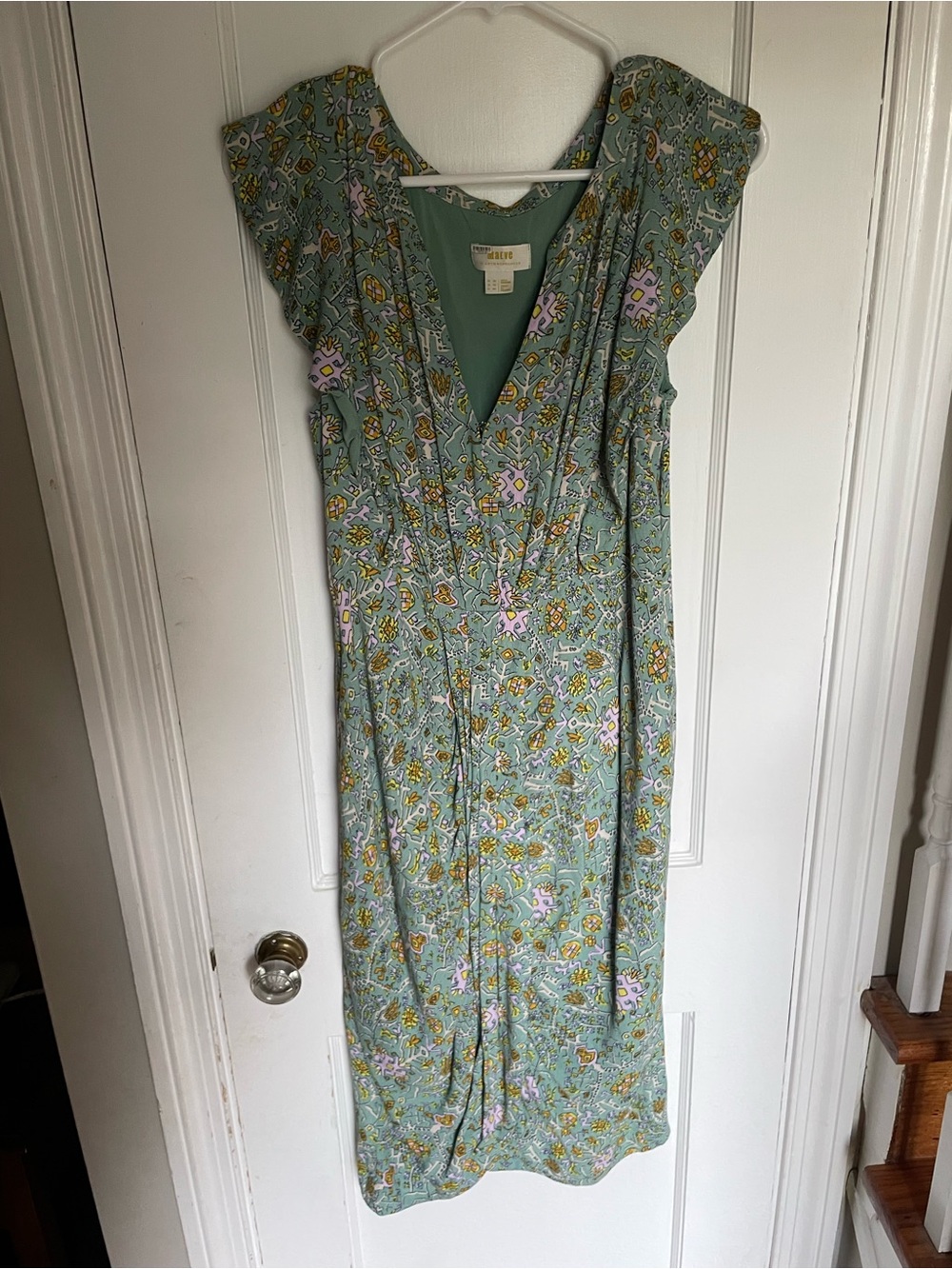 Maeve Anthropologie Blossom Ruffled Midi Dress US Size 12